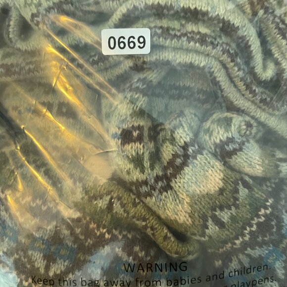 Talbots Nordic Fair Isle Cardigan Sweater S Long Earthy Forest Cottage Outdoors - Picture 8 of 8